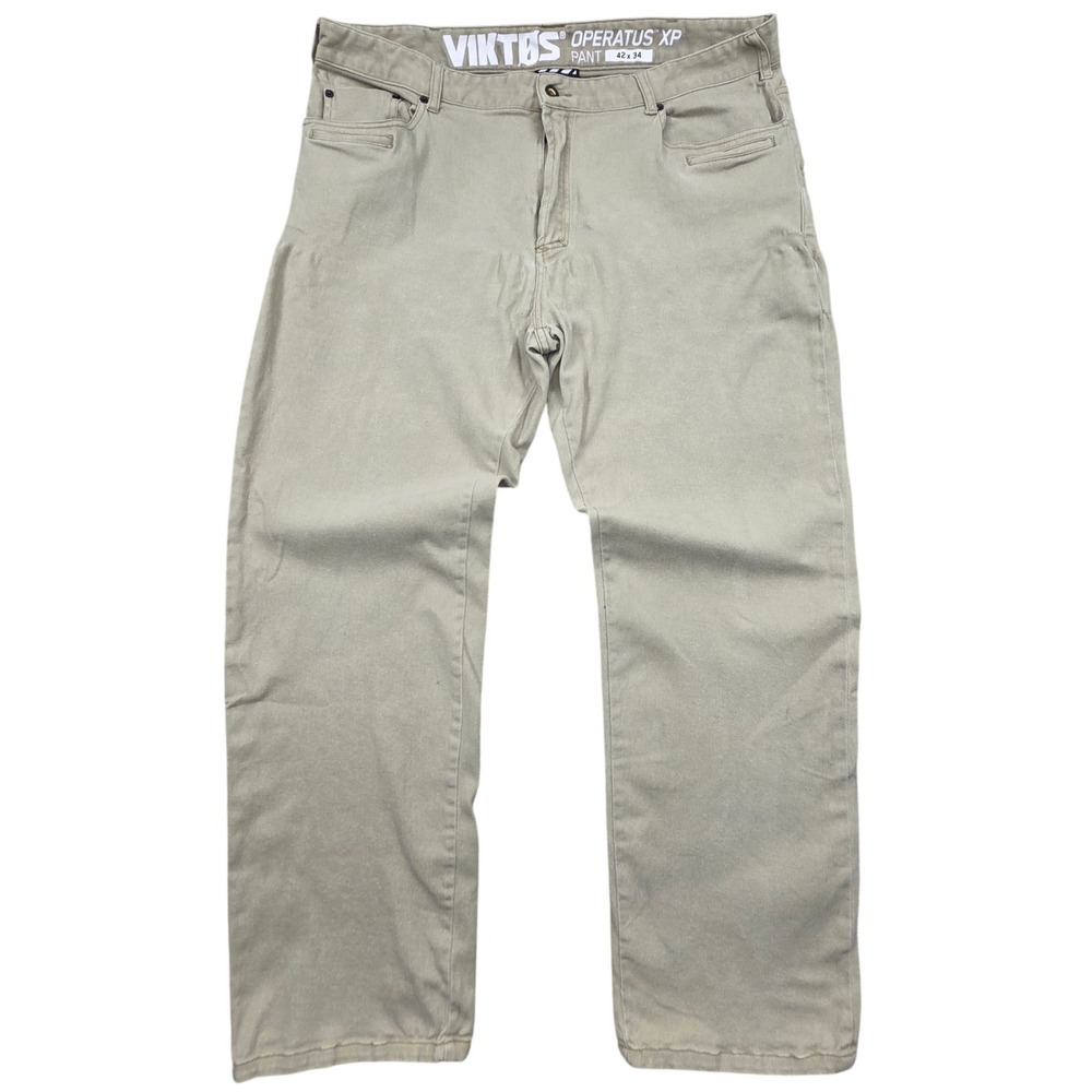 Viktos Operatus XP Tactical Pant Mens 42x34 Khaki Tan Cotton Stretch Outdoor